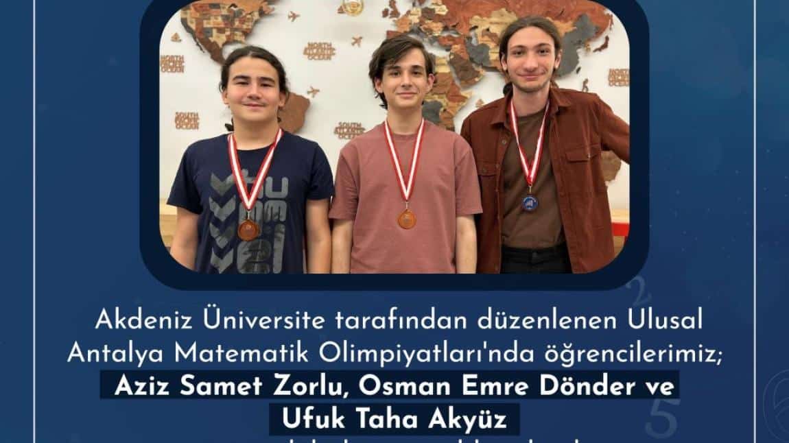 Ulusal Antalya Matematik Olimpiyatları Bronz Madalya
